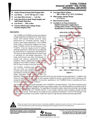 TLV2262AQD datasheet  